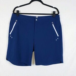Title Nine Rogue Shorts 9" Inseam Womens 12 Navy Blue UPF 50 Swim Outdoor